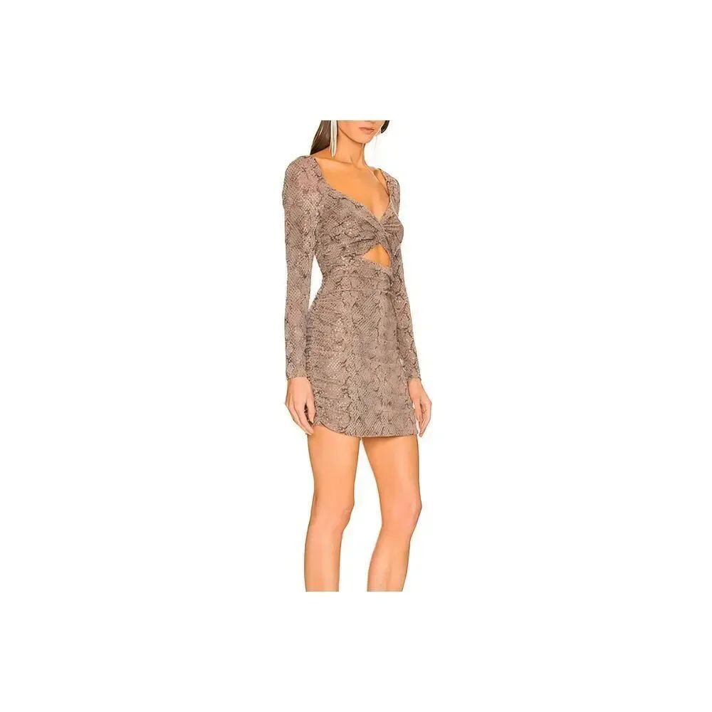 Michael Costello x REVOLVE Kane Mini Dress in Mauve sz S